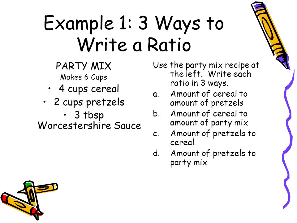 how to write a ratio in 3 ways